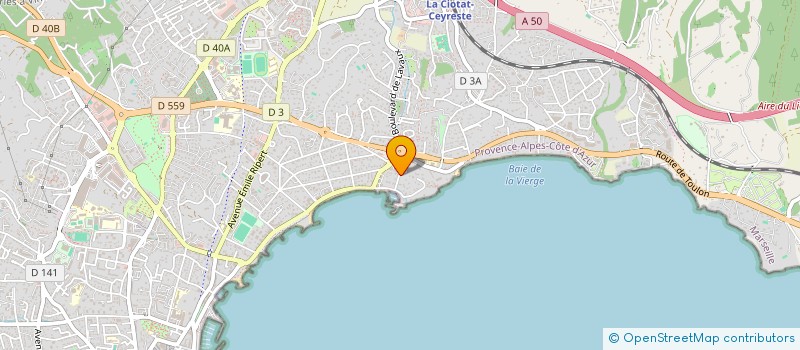 localisation de l'entreprise SCI DAMIENMARIE  LA CIOTAT