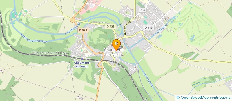 localisation de l'entreprise SCI DAMIENS  CHAUMONT-EN-VEXIN