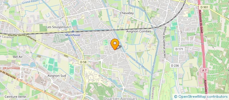 localisation de l'entreprise SCI DAMINIE  SORGUES