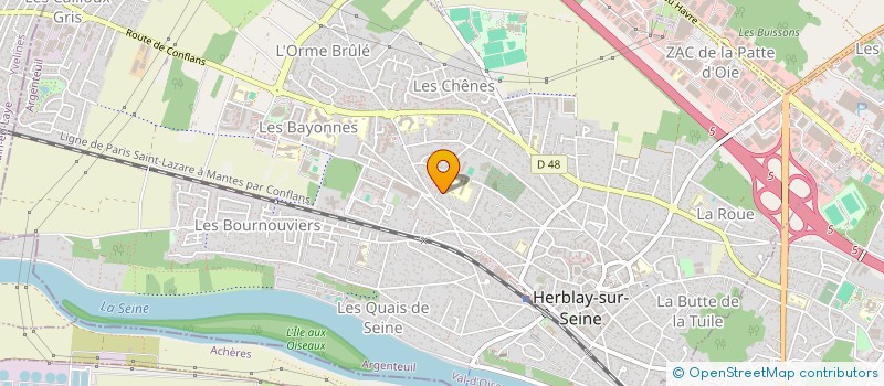 localisation de l'entreprise SCI DAMIPHER-1  HERBLAY-SUR-SEINE