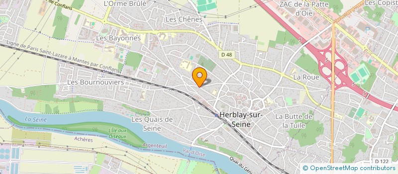 localisation de l'entreprise SCI DAMIPHER 2  HERBLAY-SUR-SEINE