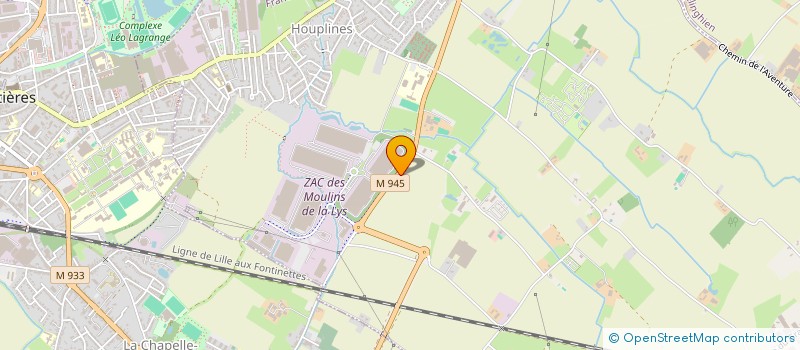 localisation de l'entreprise SCI DAMIS  HOUPLINES