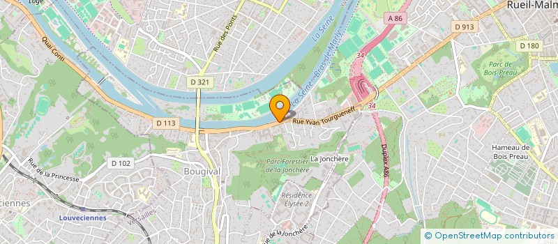 localisation de l'entreprise SCI DAMITIJE  BOUGIVAL