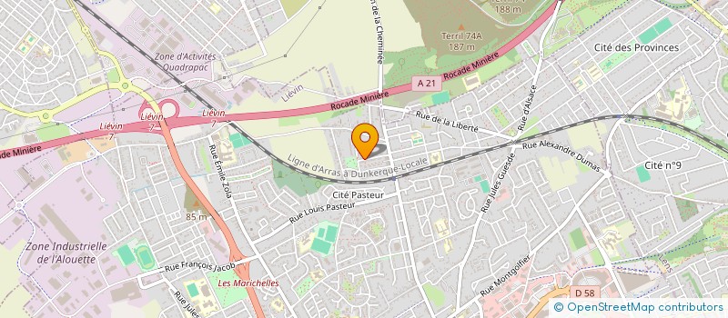 localisation de l'entreprise SCI DAMLEFRAIRE  LIEVIN