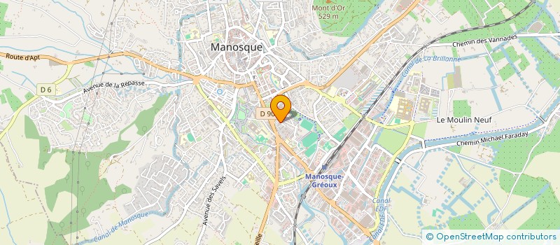 localisation de l'entreprise SCI DAMN 33 à MANOSQUE