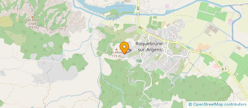 localisation de l'entreprise SCI DAMO  ROQUEBRUNE-SUR-ARGENS