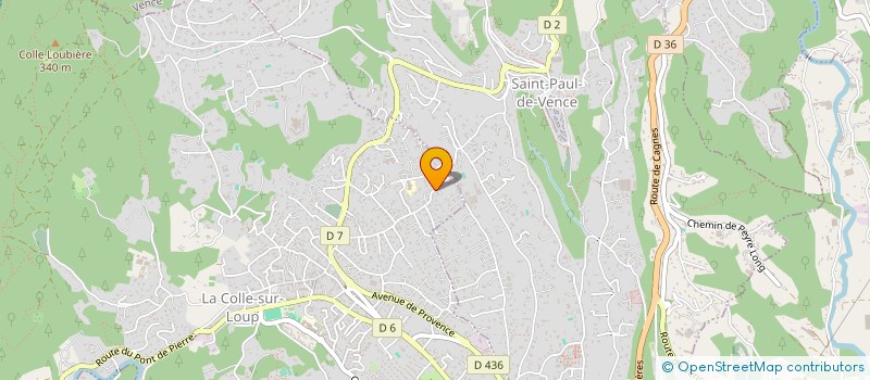 localisation de l'entreprise SCI DAMON  LA COLLE-SUR-LOUP