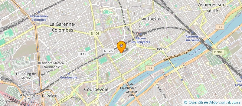 localisation de l'entreprise SCI DAMONA à COURBEVOIE