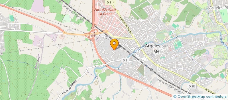 localisation de l'entreprise SCI DAMONTE-CANET à ARGELES-SUR-MER