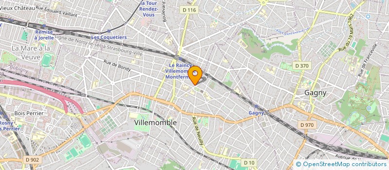 localisation de l'entreprise SCI DAMOUS  VILLEMOMBLE