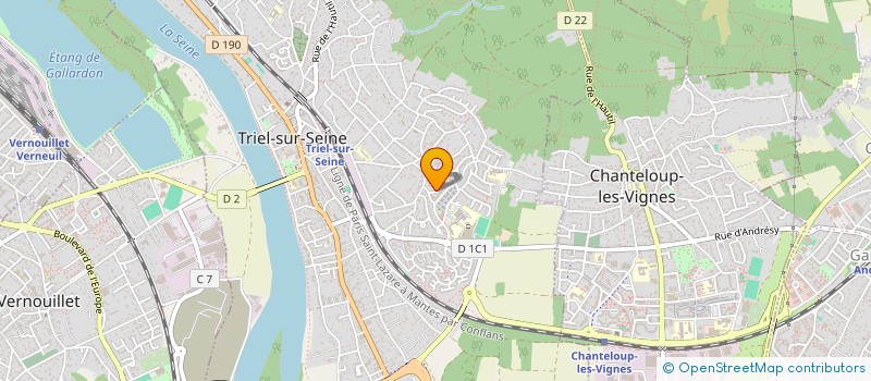 localisation de l'entreprise SCI DAMPATOP INVEST  TRIEL-SUR-SEINE