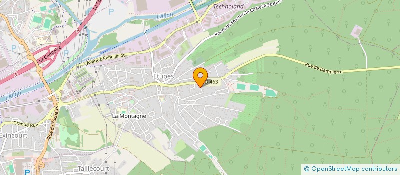 localisation de l'entreprise SCI DAMPIERRE  ETUPES