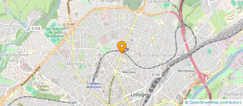 localisation de l'entreprise SCI DAMS à LIMOGES