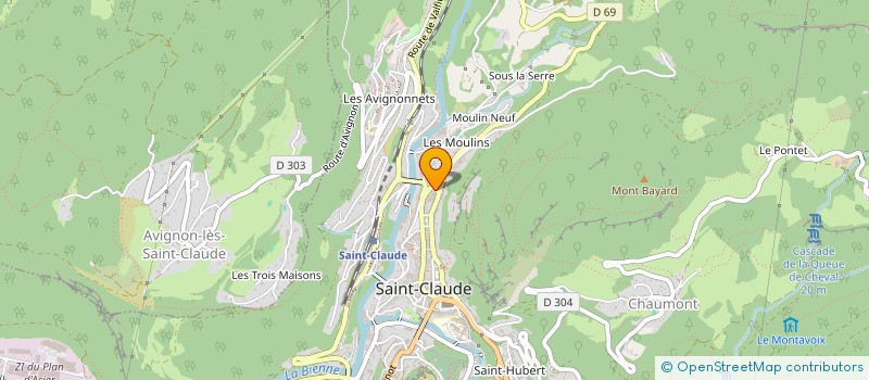 localisation de l'entreprise SCI DAMUMAT  SAINT-CLAUDE