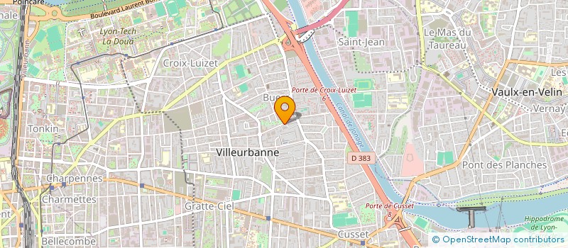 localisation de l'entreprise SCI DAN  VILLEURBANNE