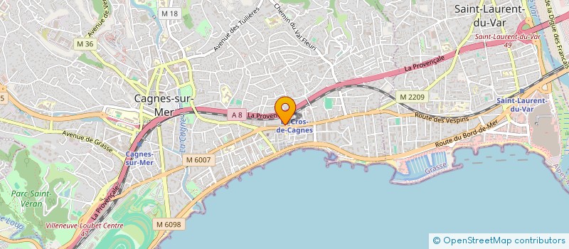 localisation de l'entreprise SCI DAN à CAGNES-SUR-MER