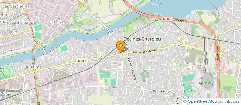 localisation de l'entreprise SCI DAN 5  DECINES-CHARPIEU