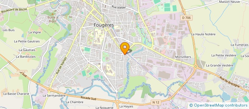 localisation de l'entreprise SCI DAN.CHE  FOUGERES