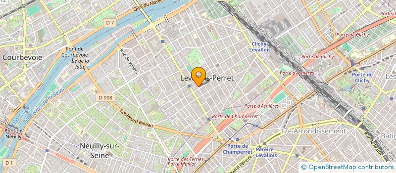 localisation de l'entreprise SCI DAN UZAN à LEVALLOIS-PERRET