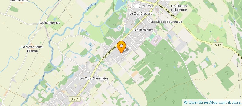 localisation de l'entreprise SCI DANA à LAILLY-EN-VAL