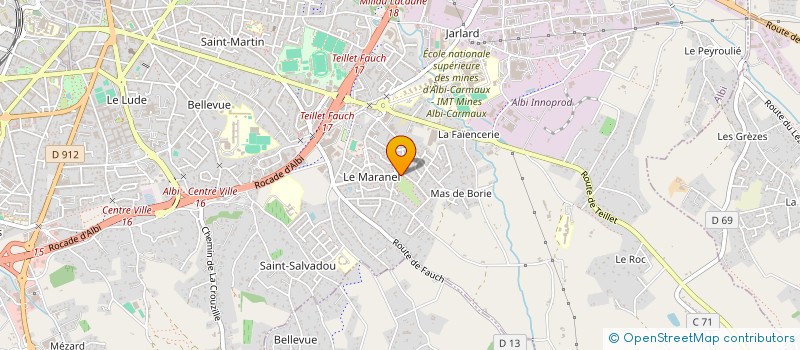 localisation de l'entreprise SCI DANA à ALBI