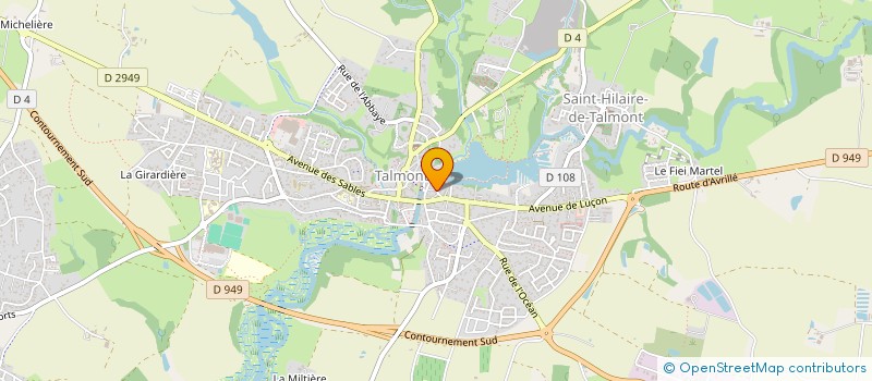 localisation de l'entreprise SCI DANABEILLE  TALMONT-SAINT-HILAIRE