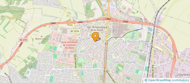 localisation de l'entreprise SCI DANAE à DIJON