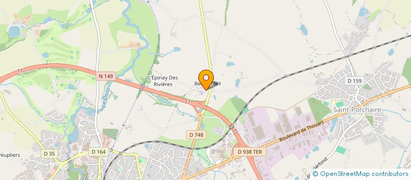 localisation de l'entreprise SCI DANAE  BRESSUIRE