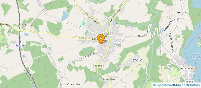 localisation de l'entreprise SCI DANAHEN à EGUZON-CHANTOME