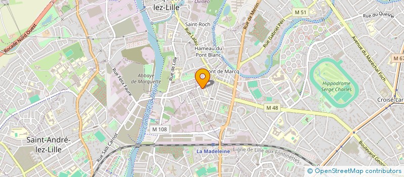 localisation de l'entreprise SCI DANAMA à MARCQ-EN-BARŒUL