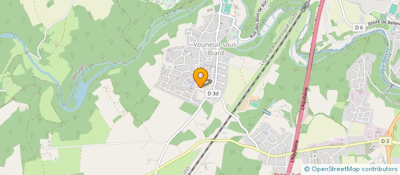 localisation de l'entreprise SCI DANAME  VOUNEUIL-SOUS-BIARD