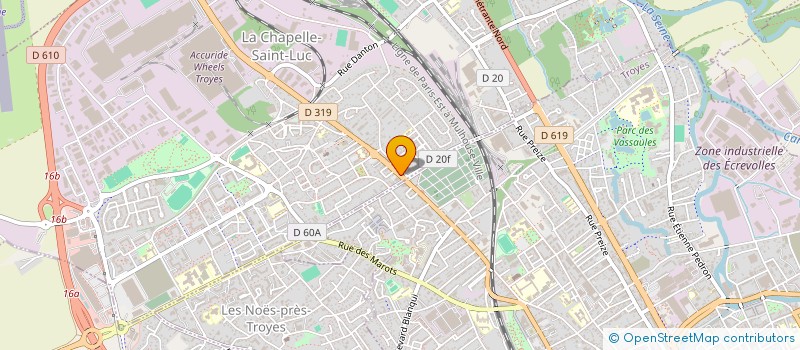localisation de l'entreprise SCI DANASER à LA CHAPELLE-SAINT-LUC
