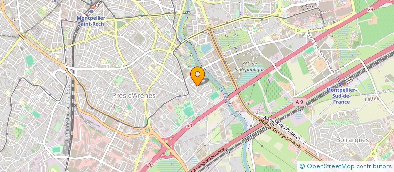 localisation de l'entreprise SCI DANAT à MONTPELLIER