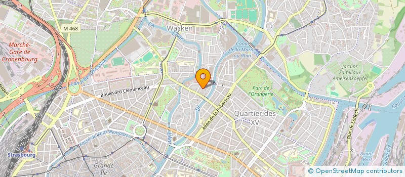localisation de l'entreprise SCI DANAURE à STRASBOURG