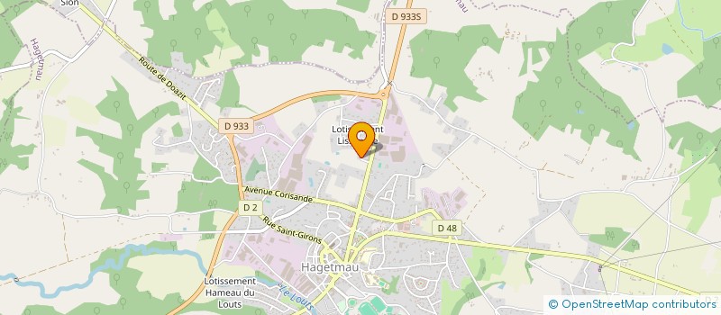 localisation de l'entreprise SCI DANBAT  HAGETMAU