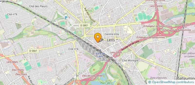 localisation de l'entreprise SCI DANCLAU  LENS