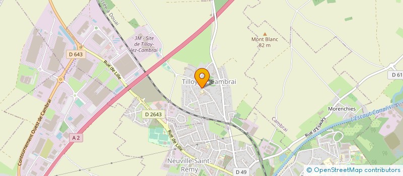 localisation de l'entreprise SCI DANCOURT  TILLOY-LEZ-CAMBRAI