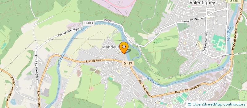 localisation de l'entreprise SCI DANDELION  MANDEURE