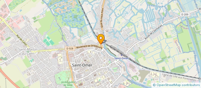 localisation de l'entreprise SCI DANDRIFOSSE  SAINT-OMER