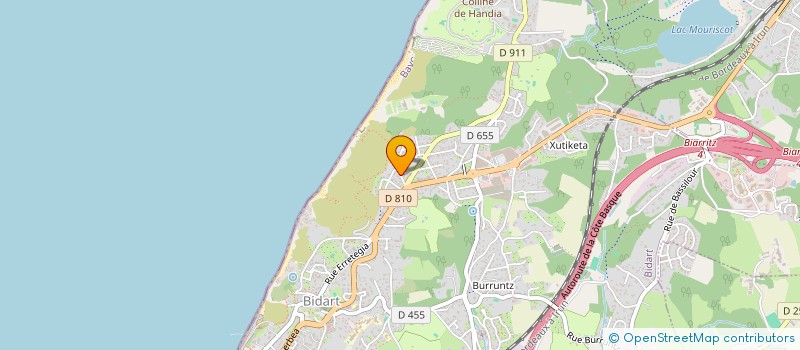 localisation de l'entreprise SCI DANDRY à BIDART