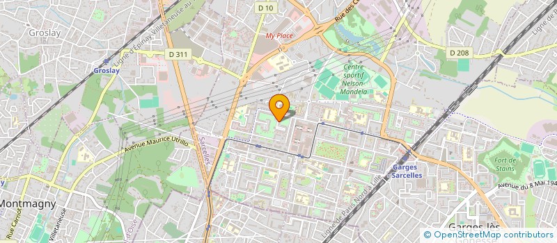 localisation de l'entreprise SCI DANDY  SARCELLES