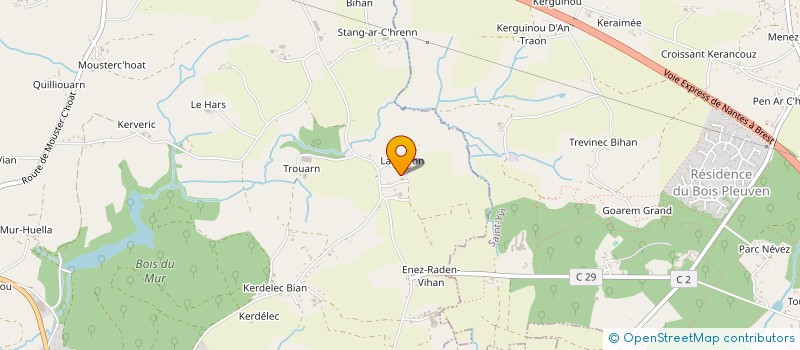 localisation de l'entreprise SCI DANED  SAINT-EVARZEC