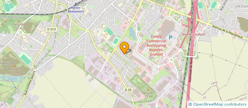 localisation de l'entreprise SCI DANEL GARALI à HENIN-BEAUMONT