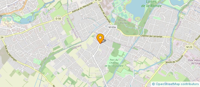 localisation de l'entreprise SCI DANELI  CUGNAUX