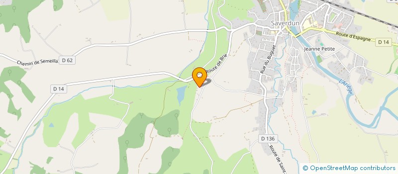 localisation de l'entreprise SCI DANELIS INVESTISSEMENTS à SAVERDUN