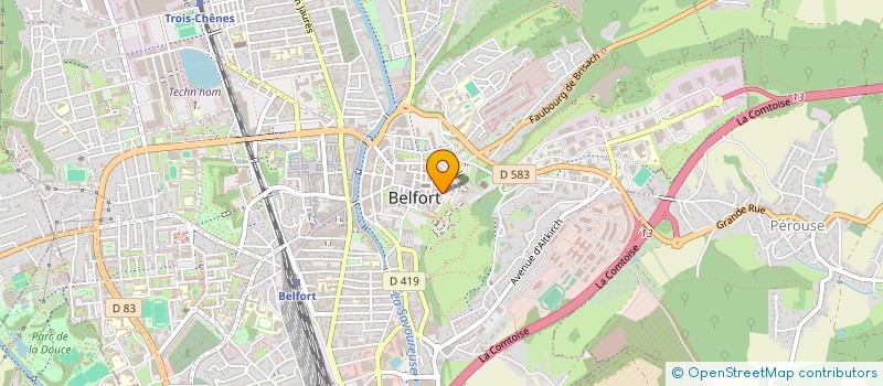 localisation de l'entreprise SCI DANELL à BELFORT