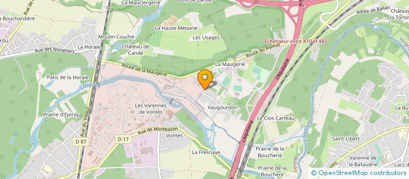 localisation de l'entreprise SCI DANELOCA à VEIGNE