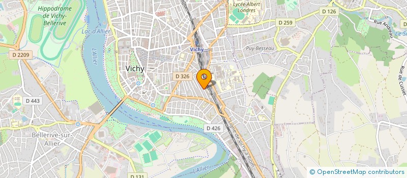 localisation de l'entreprise SCI DANET à VICHY