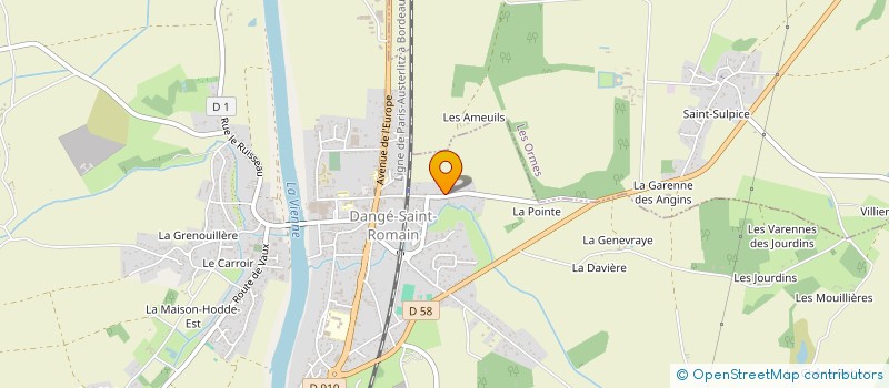 localisation de l'entreprise SCI DANGEENNE à DANGE-SAINT-ROMAIN