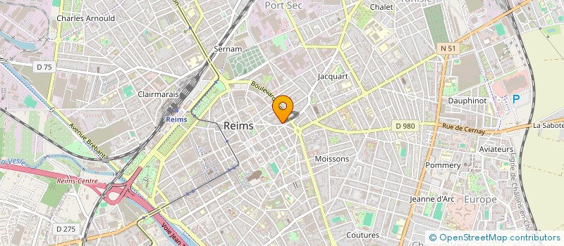 localisation de l'entreprise SCI DANGLE à REIMS